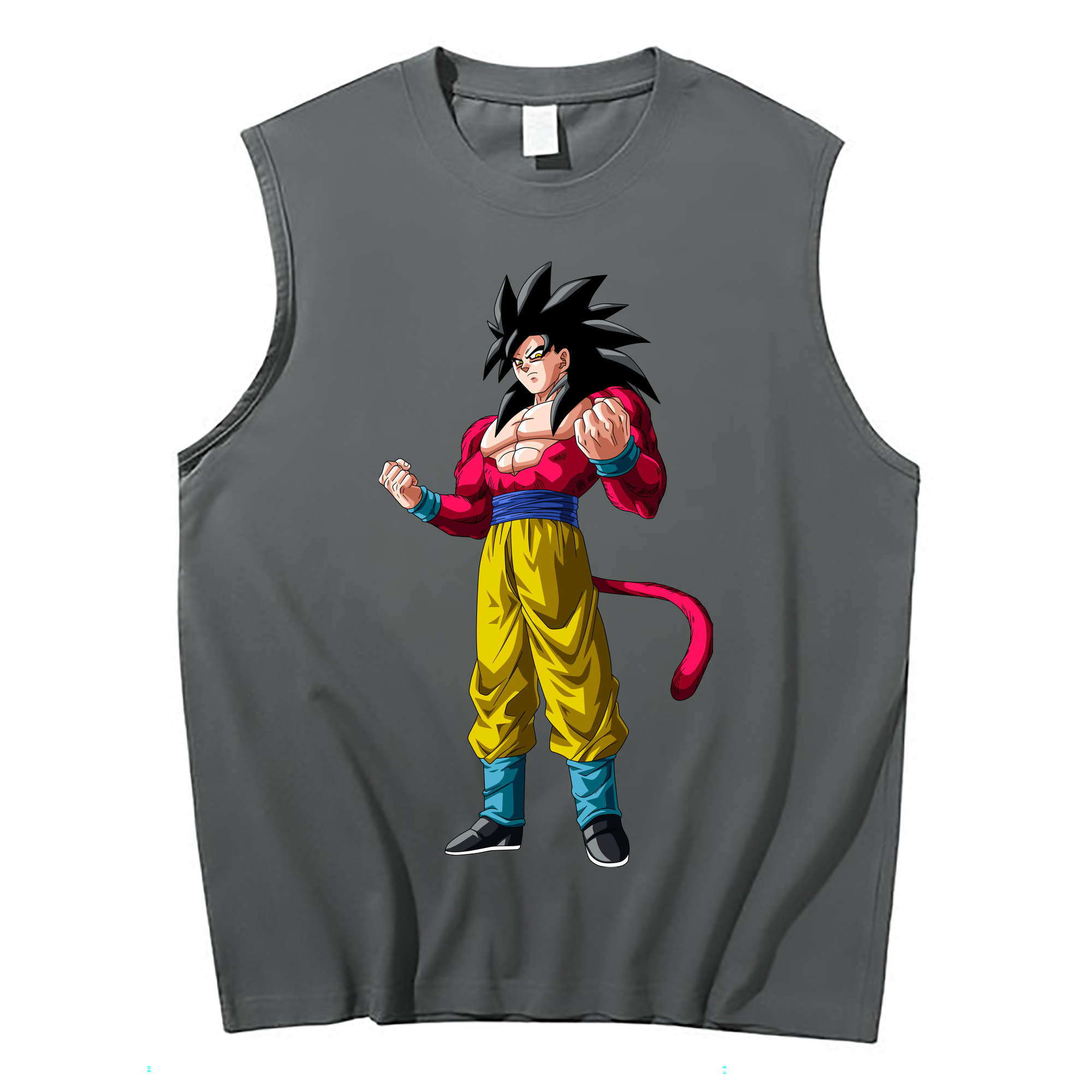 （画像用） ドラゴンボール 孫悟空（そん ごくう）Son Goku カカロット DRAGON BALL Kakarotto コットン100％タンクトップ（フロントプリント）